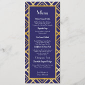 Réception des années 1920 de mariage de menu de (Devant)