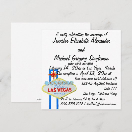 Réception des Faire-part mariées (Devant / Derrière)