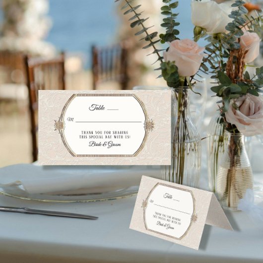 Réception d'or en ivoire élégant de style victorie