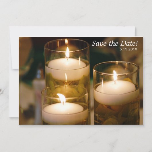 Réception d'une invitation aux bougies (Devant)