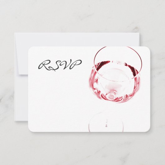 réception en verre de vin rouge RSVP (Devant)