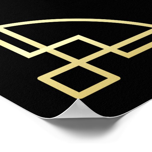 Réception Mariage Art Déco Bienvenue Ajouter Votre (Coin)