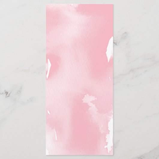 RÉCEPTION MARIAGE MENU couleur rose chic (Dos)