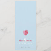 RÉCEPTION MENU DÎNER mignon empreinte digitale coe (Devant)