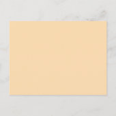 Réception moderne Rétro Orange Carte de remercieme (Dos)