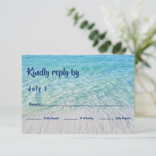 Réception moderne Tropical Beach Ocean RSVP (Debout devant)