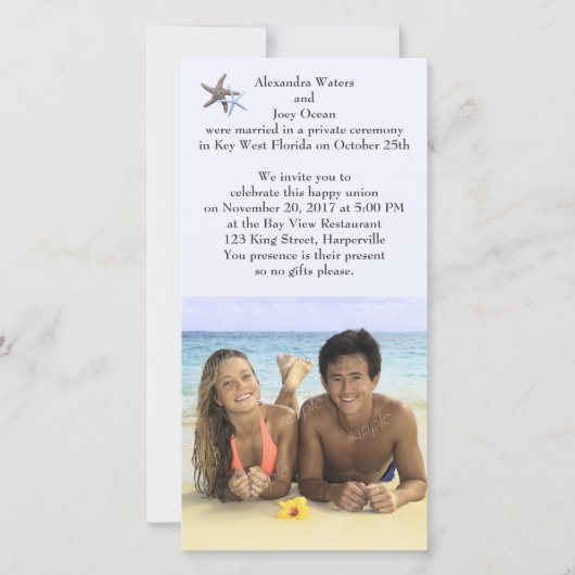 Réception Photo Seulement Faire-part Néerlandais (Devant)