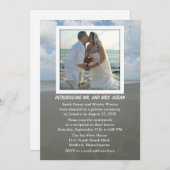 Réception Plage Thème Mariage Invitations de fête (Devant / Derrière)