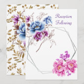 Réception Plurifère Violet Après Carte (Devant / Derrière)