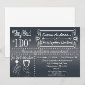 Réception populaire Invitation uniquement sur tabl (Devant / Derrière)