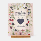 Reception This Way Floral Berry Design (Recto)