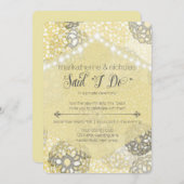 Réception uniquement Invitations Fleurs et Lumière (Devant / Derrière)