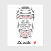 Receptionist, grappig cadeau voor receptionist sticker (Vel)