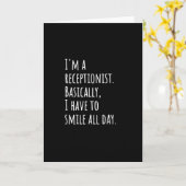 Receptioniste Kaart (Gele Bloem)