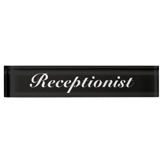 Receptioniste Naambordje (Voorkant)