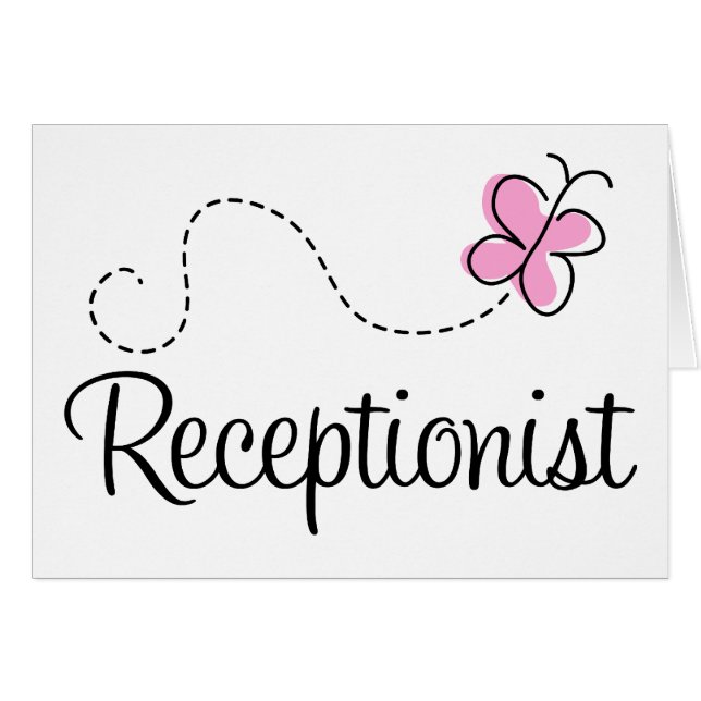 Receptionistische kaart bevestigen (Voorkant Horizontaal)