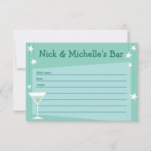 Receptkaart in retro stijl (Voorkant)