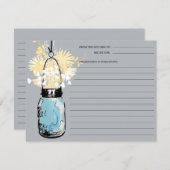 Receptkaart voor blauwe Mason-pot (Voorkant / Achterkant)