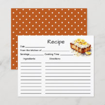 Receptkaart voor cake