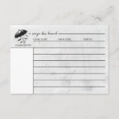 Receptkaart voor doucheparaplu informatiekaartje (Voorkant)