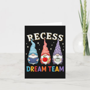 Recess Squad Leraar Paraeducator Dream Team Lunch Kaart