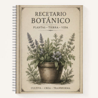 recetario botanico notitieboek