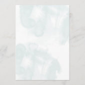 Recette Carte Aquarelle Vert Baby shower Jeu (Dos)