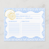 Recette Carte Citrus Citron Italien Fête des marié (Devant)