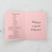 recette carte de Noël (Intérieur)