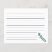 Recette Carte Eucalyptus Fête des mariées verte (Dos)