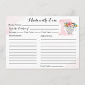 Recette Carte Fête des mariées florale (Devant)