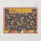 Recette carte postale Incendie le barbecue Grill (Dos)