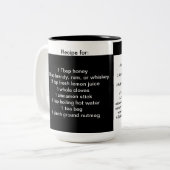 Recette chaude Toddy Coffee Mug (Devant gauche)