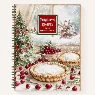 Recette classique de Noël Journal avec Monogramme