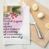 Recette classique Eggnog serviette de cuisine (Quart Plié)