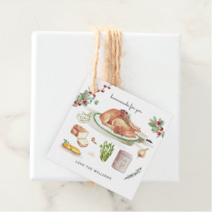Recette de farce maison Étiquette de faveur de T