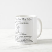 Recette de gâteau de tasse (Devant droit)