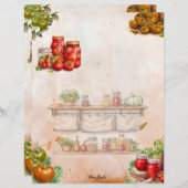 Recette de la page blanche complète de collage de  (Devant / Derrière)