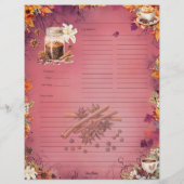 Recette de la page complète du sucre et des épices (Dos)