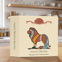 Recette de Lion de Famille Personnalisée Cadeau Bo