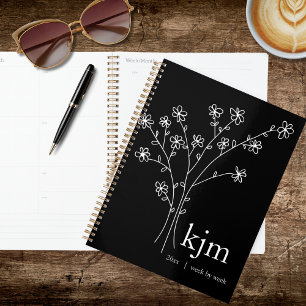 Recette de monogramme minimaliste noir et blanc