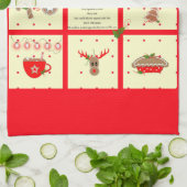 Recette de Noël Serviette de cuisine (Plié)