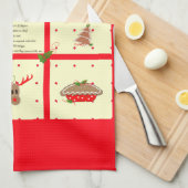 Recette de Noël Serviette de cuisine (Quart Plié)