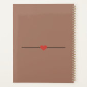 Recette de nom de script brun moderne Avery Mini C (Dos)