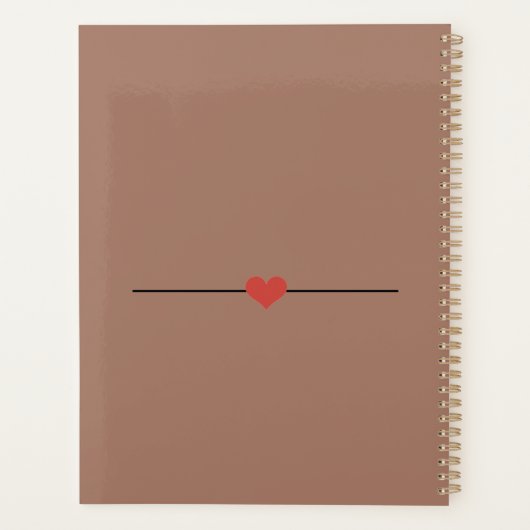 Recette de nom de script brun moderne Avery Mini C (Dos)