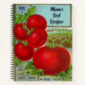 Recette de tomate vintage Retro Livre de recettes  (Devant)
