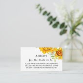 Recette de tournesol pour la carte de boîtier (Debout devant)