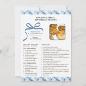 Recette de vacances Mincemeat Muffins Carte de Noë (Devant)