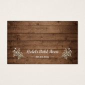 Recette du souffle de bébé rustique pour la carte  (Dos)