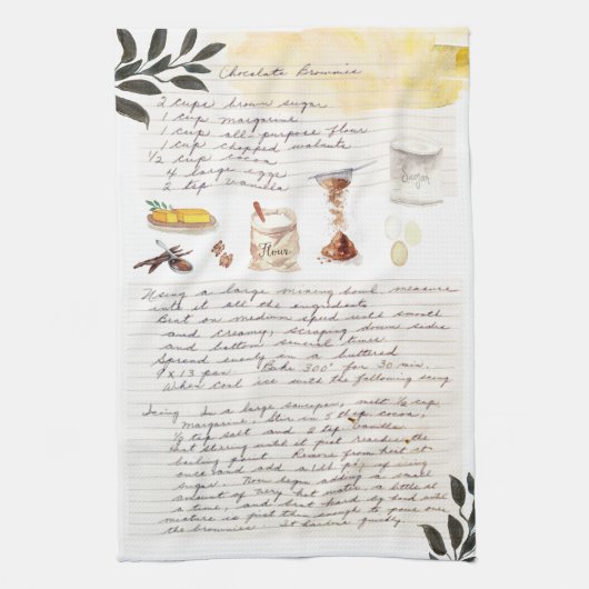 Recette Heirloom Tea Serviettes (Vertical)